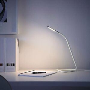 Ikea HARTE Lamp LED Work Desk USB Port Modern Metal Adjustable 12" Tall  NEW